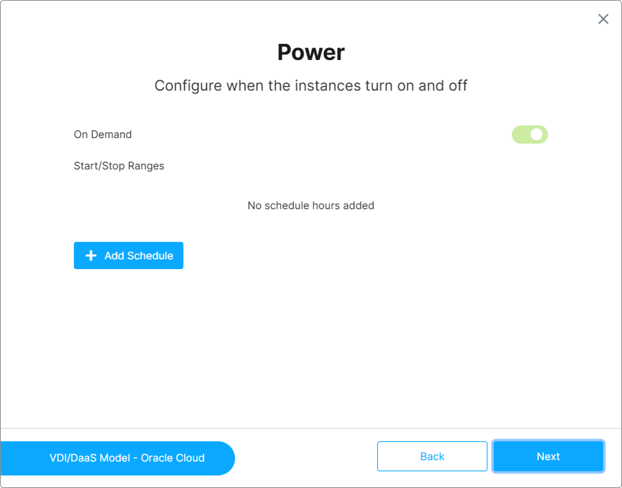 Cloud Manager Power step Cloud Manager Power step