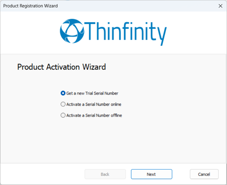 Product Registration Wizard Product Registration Wizard