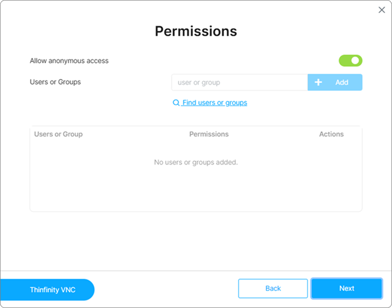 Tvnc Profile Permissions Tvnc Profile Permissions