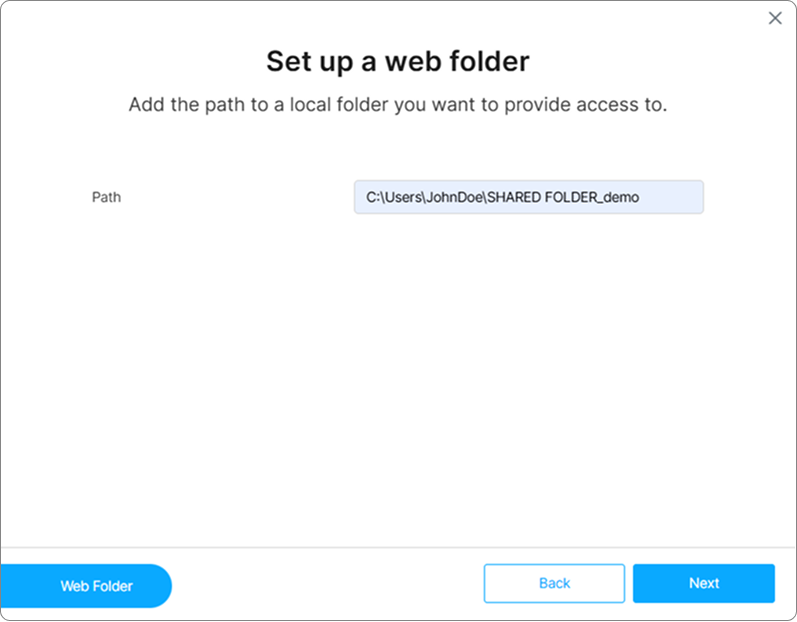 Wizard Folder Select Folder