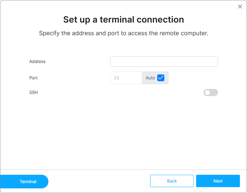 Wizard Ssh Connection Setup