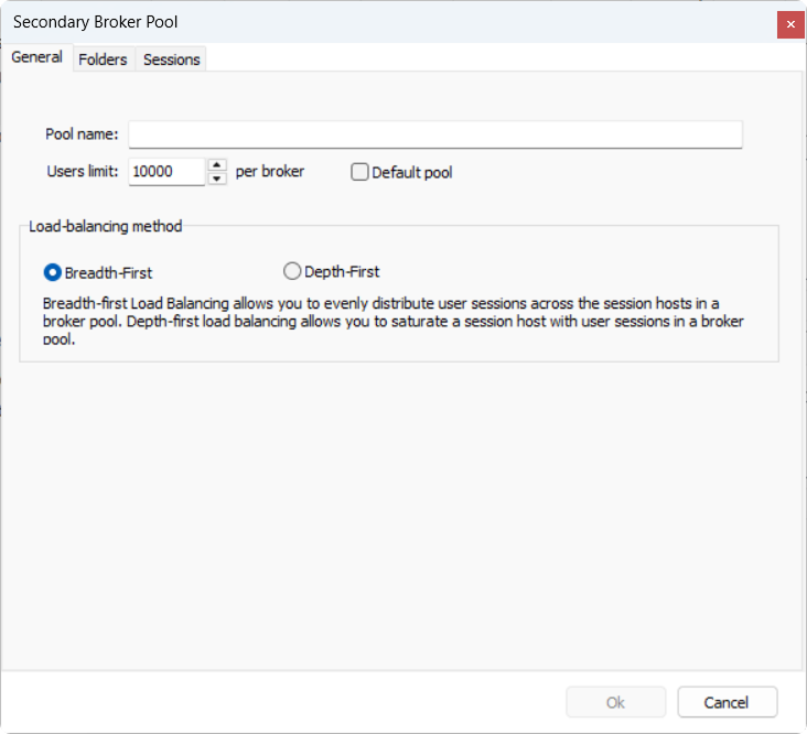 Broker Pool General Tab