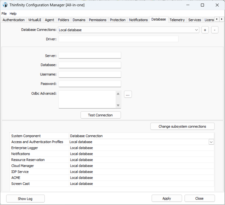 Database Tab Database Tab