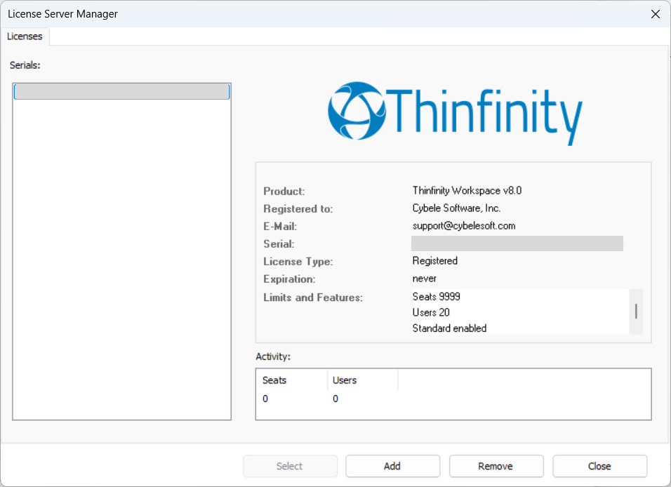 License Server Manager License Server Manager