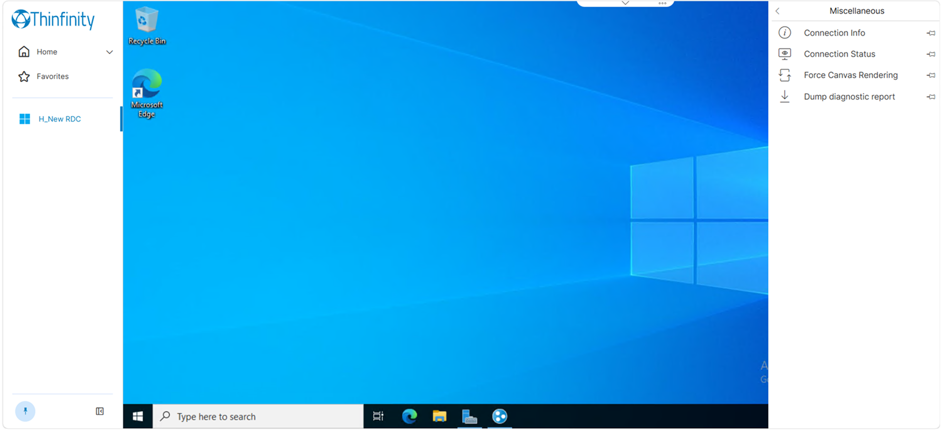 Miscellaneous group of the connection toolbar Miscellaneous group of the connection toolbar