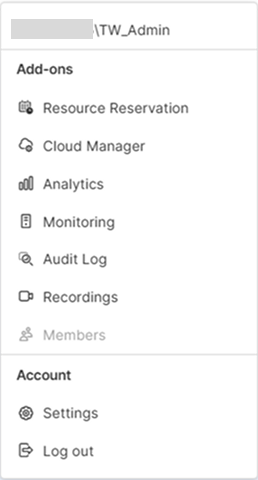 User Menu User Menu