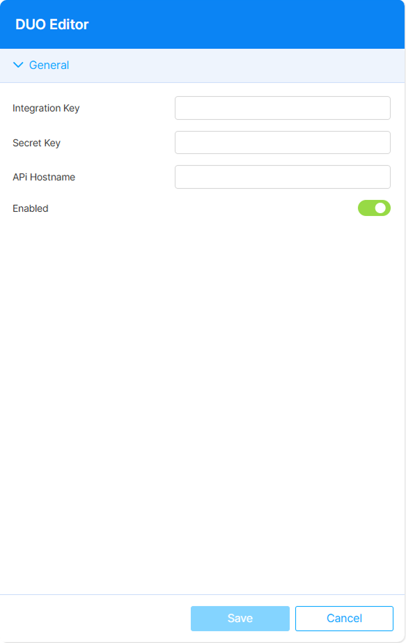 Duo Settings