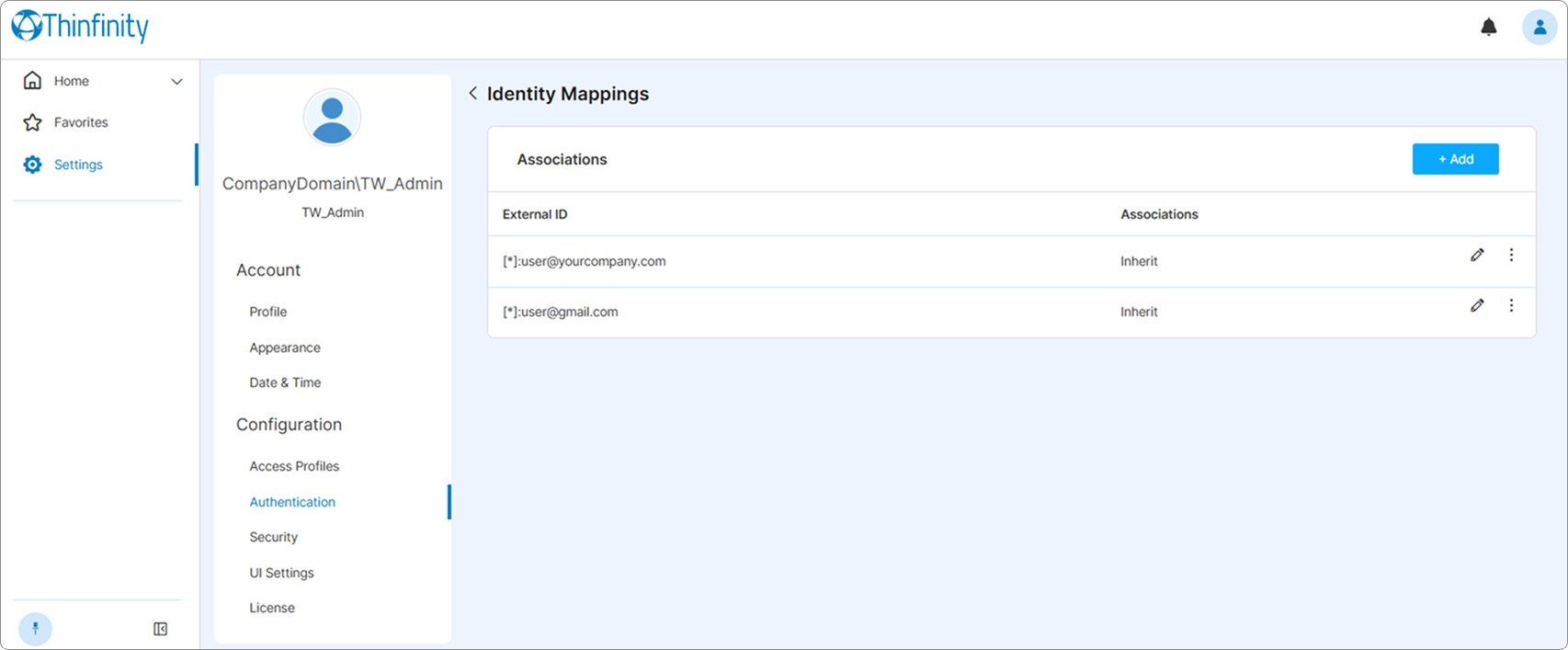 Identity Mappings List