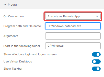 Program Remote App