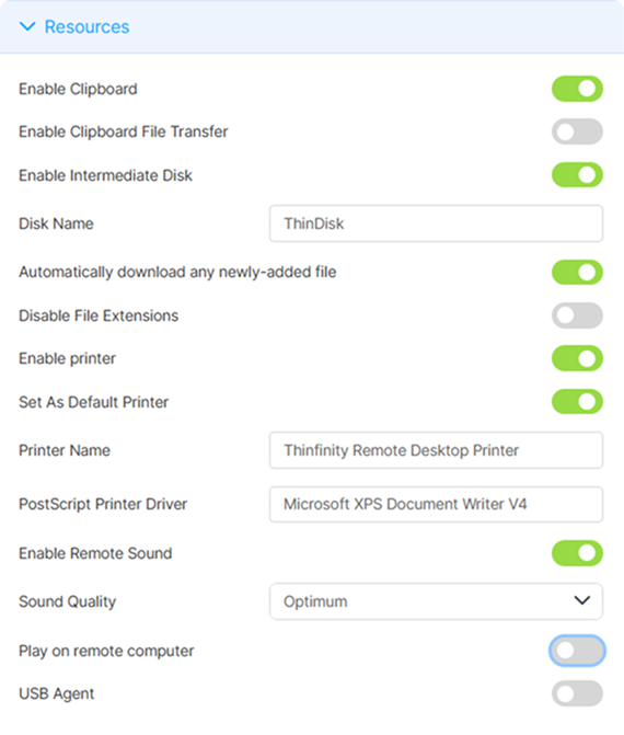 Usb Agent In Resources Tab