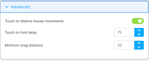 Vnc Advanced Settings Vnc Advanced Settings
