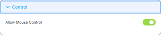 Vnc Control Settings Vnc Control Settings