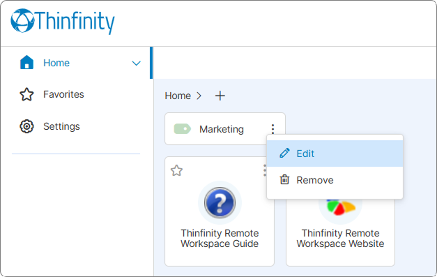Edit Label From Home Page