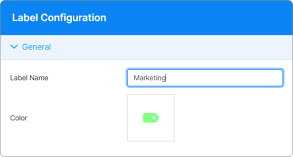 Label General Settings