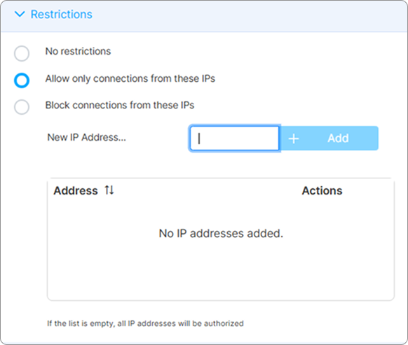 Profile Ip Restrictions Profile Ip Restrictions