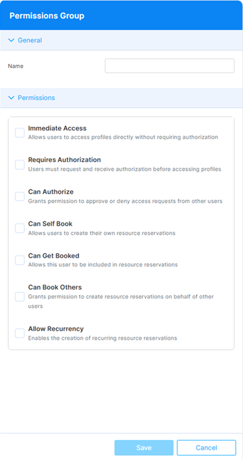 Permissions List