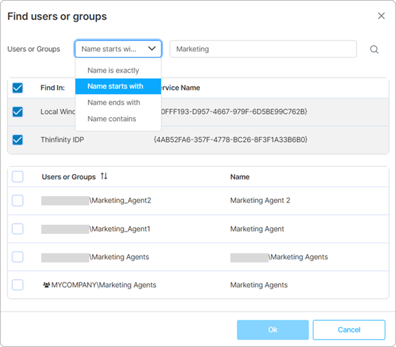 Security Find Users Security Find Users
