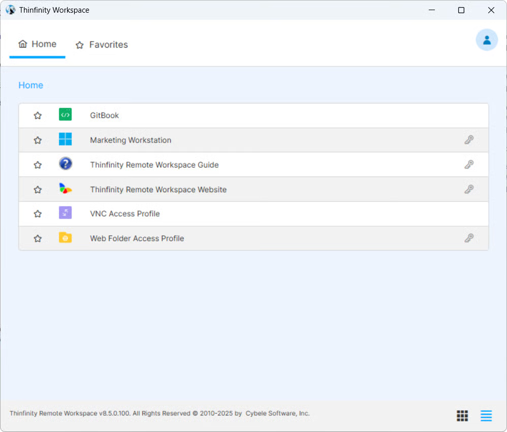 Desktop Client Home Screen Desktop Client Home Screen