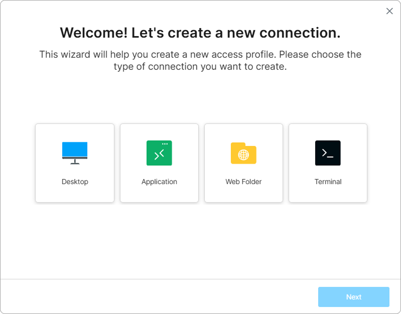 Wizard Access Type