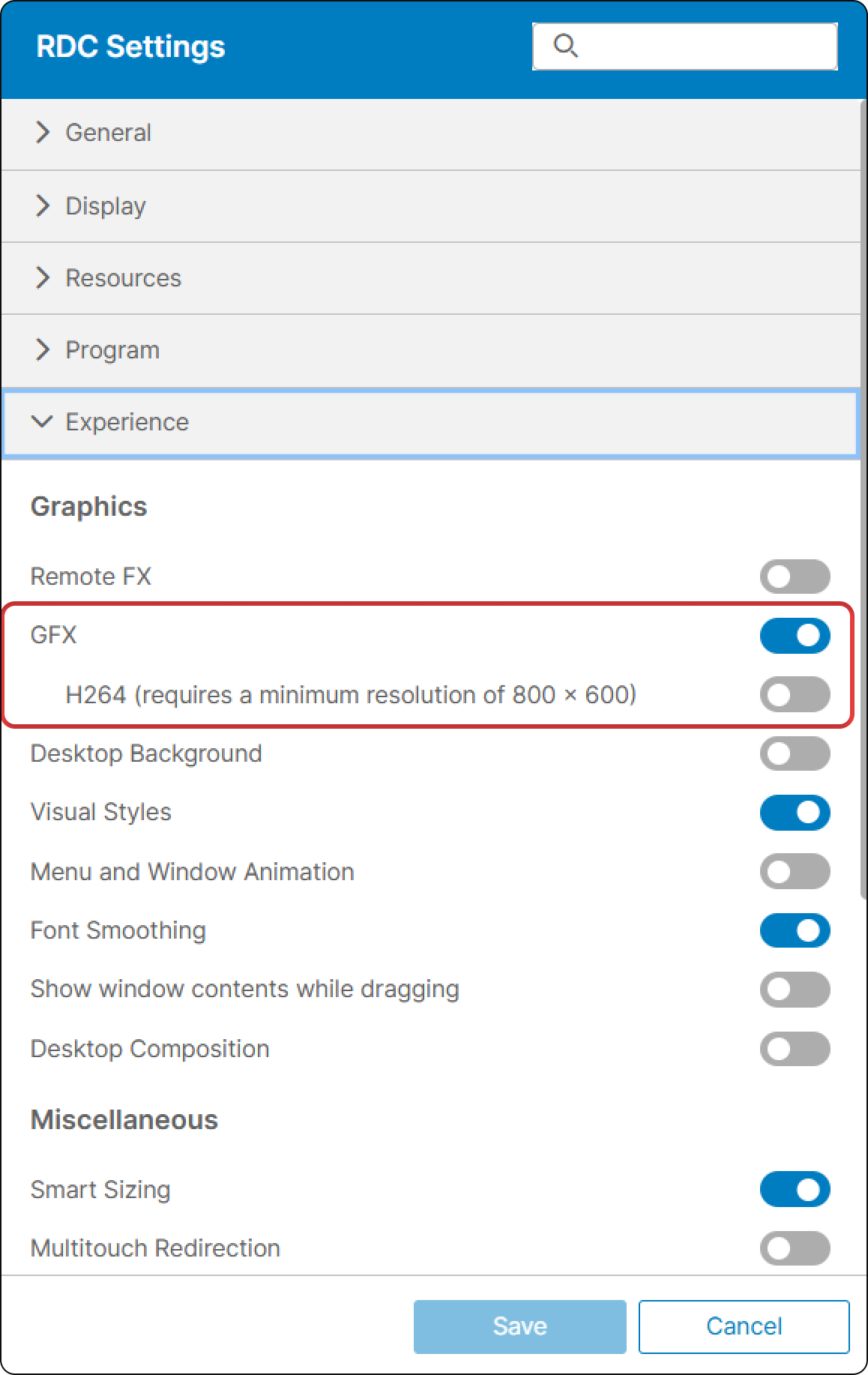 Enable Gfx Enable Gfx