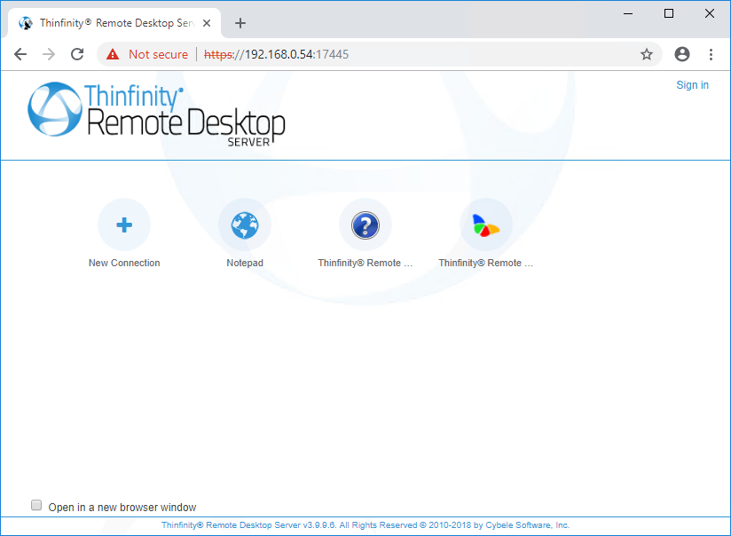 ThinRDP Server HTML5, Web-based RDP desktop remote access web profile connection