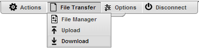 ThinRDP Server HTML5, Web-based RDP desktop remote access toolbar file transfer