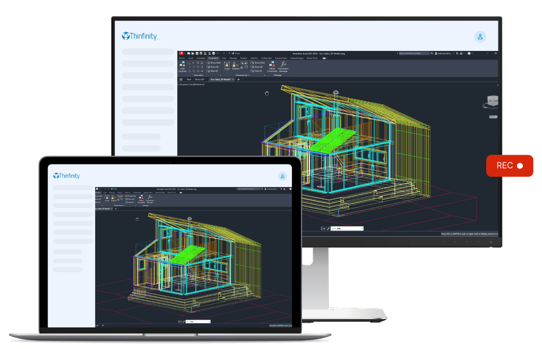 クライアントレスのマルチモニターサポート