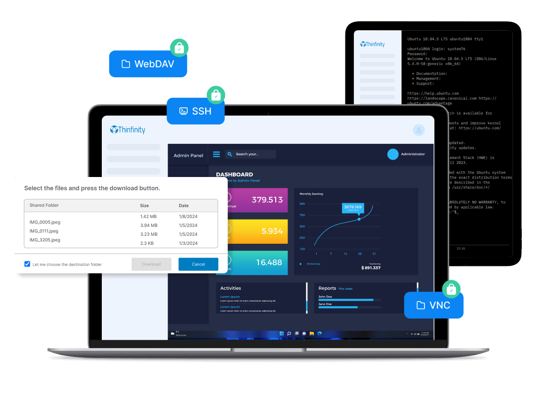 デスクトップを超えた統合アクセス