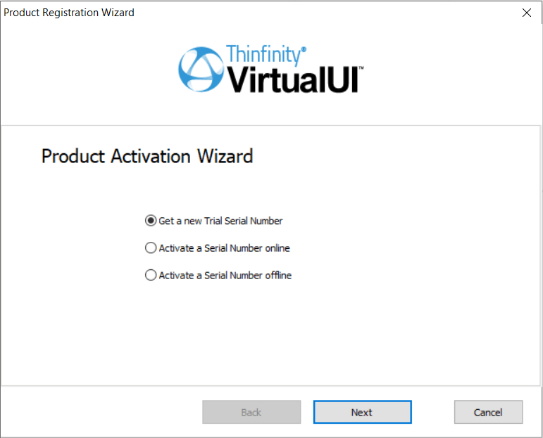 How to Install VirtualUI - Step 9 - Activation - Thinfinity Wizard