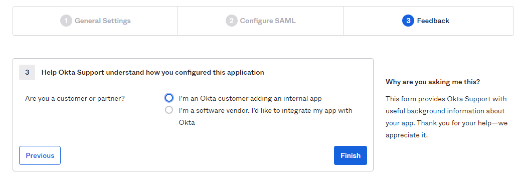 Configure Okta with SAML 2.0 as the Authentication Method step-05
