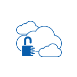 Icona di supporto multi cloud