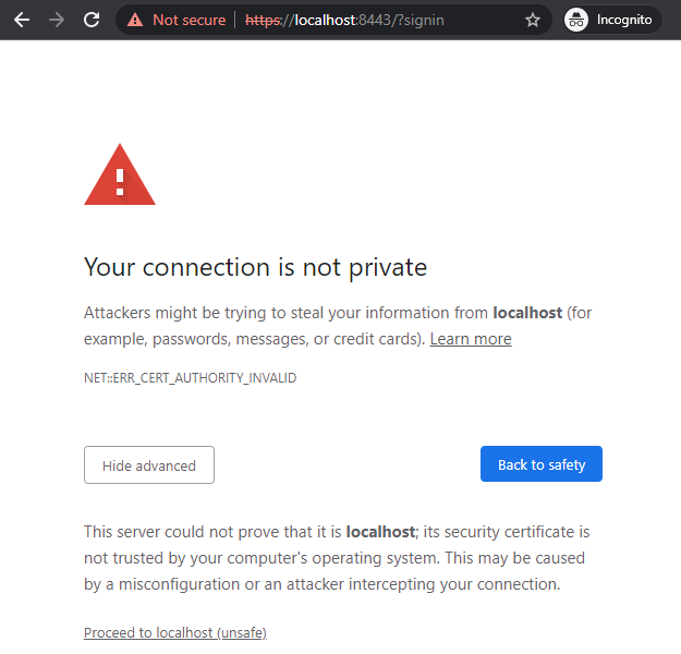 Problema SSL Workspace. HTTP no seguro