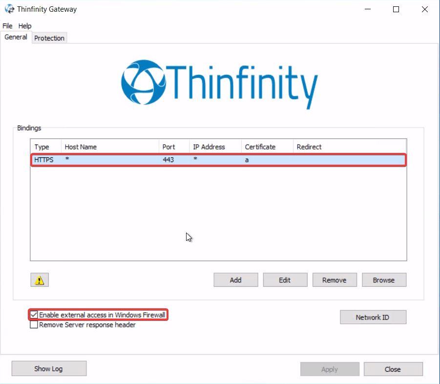 Configure load balancing in Thinfinity Remote Workspace v6.0, step 13