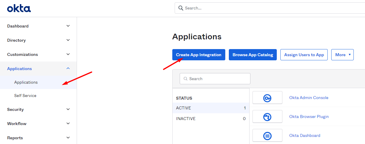 How to configure OAuth 2.0 with Okta OpenID Connect, step 01