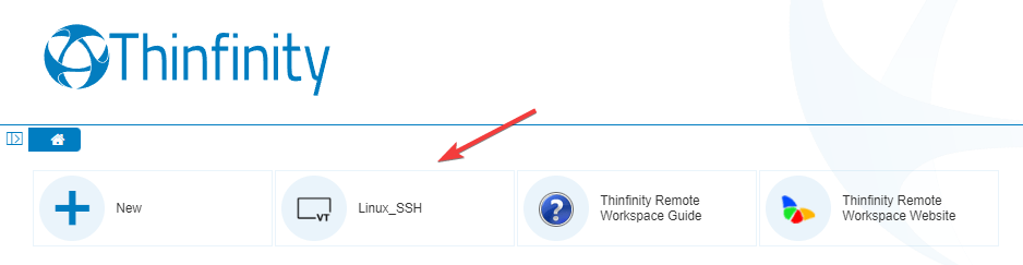 Create SSH connections from your browser using the Thinfinity Remote Workspace, step 04