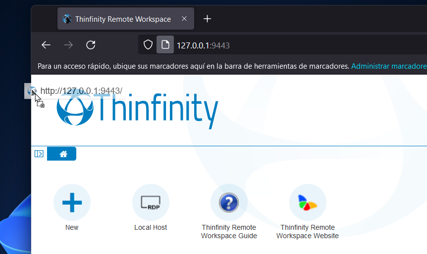 Create a desktop shortcut to Thinfinity Remote Workspace, step 05