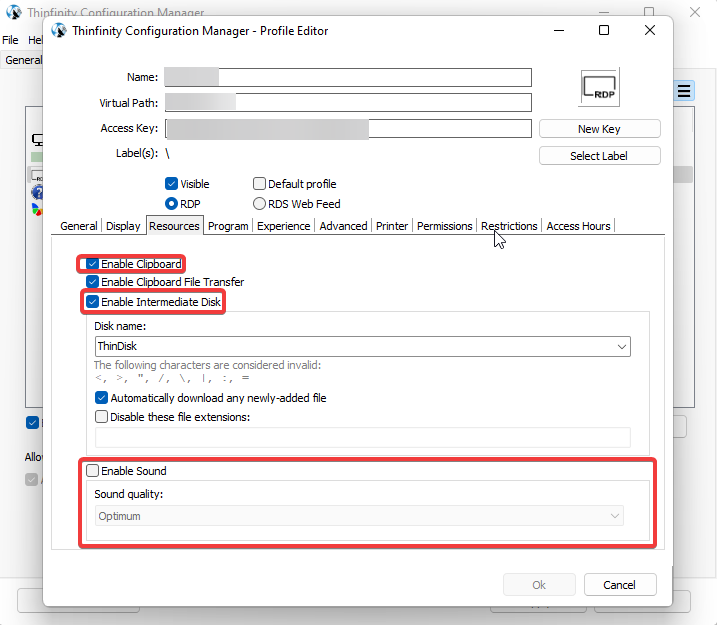 Allow audio, clipboard and drive redirection via policy, step 06