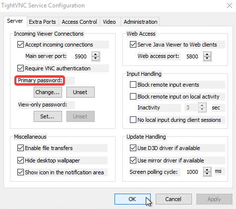 Create a VNC connection using Thinfinity Remote Workspace, step 01