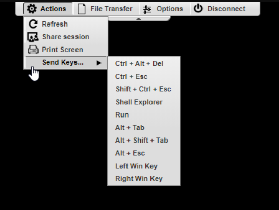 Customize the toolbar in Thinfinity Remote Workspace, step 01