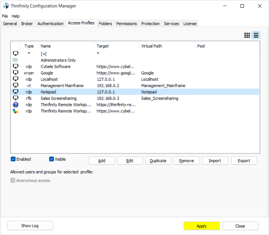 Publish any Windows application to the web with Thinfinity Remote Workspace with Thinfinity Remote Workspace, step 07